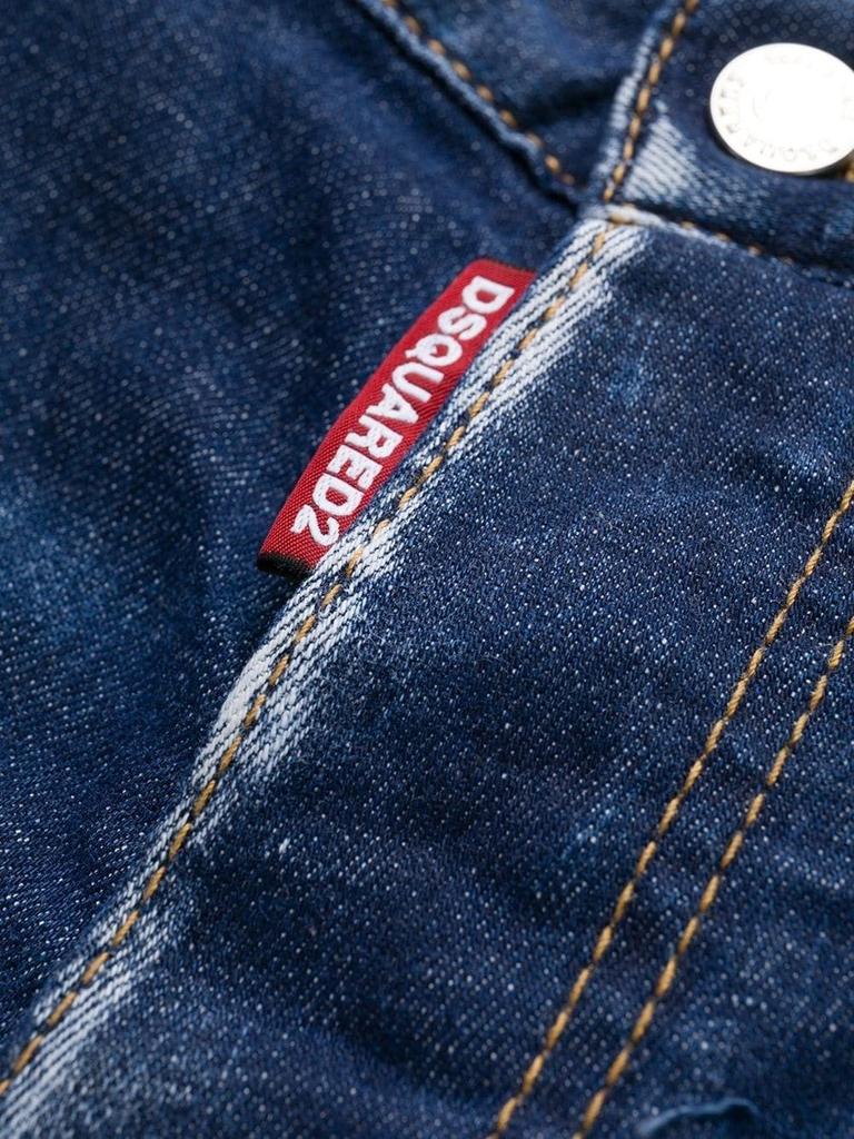 Dsquared2 Men's  Blue Cotton Jeans商品第5张图片规格展示