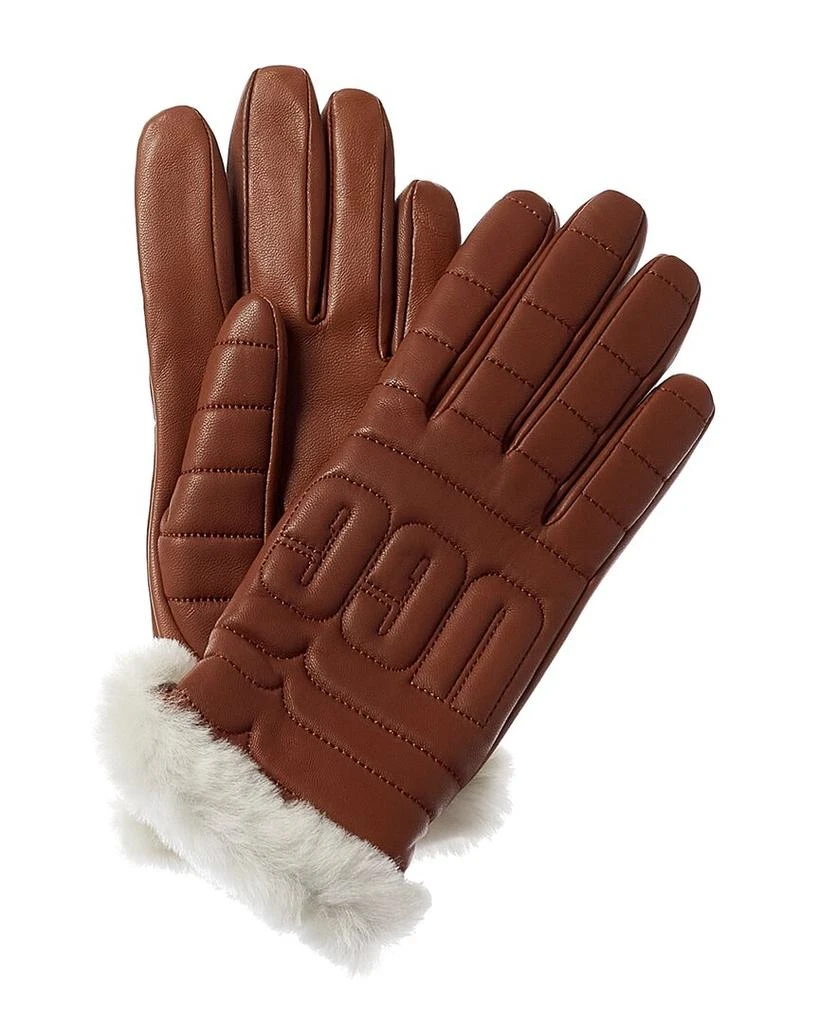 商品UGG|UGG Logo Quilted Leather Gloves,价格¥715,第1张图片