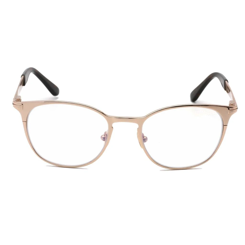 商品Tom Ford|Tom Ford Unisex Eyeglasses - Shiny Rose Gold Round Metal Frame, 52 mm | FT5732-B 028,价格¥569,第2张图片详细描述