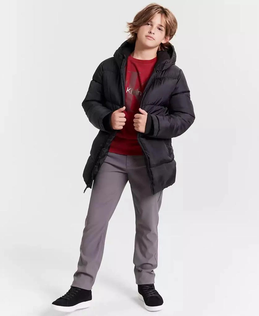 商品Calvin Klein|Big Boys Long Puffer Jacket,价格¥360,第2张图片详细描述