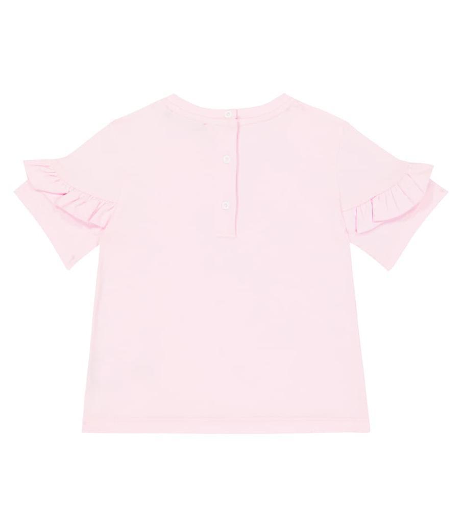 商品Balmain|Baby logo cotton T-shirt,价格¥770,第4张图片详细描述
