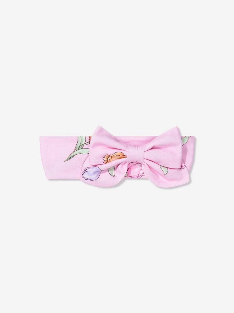 商品MONNALISA|Baby Girls Tulip Bow Headband In Pink,价格¥189,第1张图片