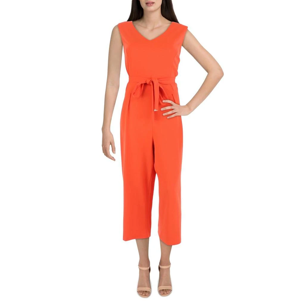 商品Tommy Hilfiger|Tommy Hilfiger Womens Cropped Belted Jumpsuit,价格¥332,第3张图片详细描述