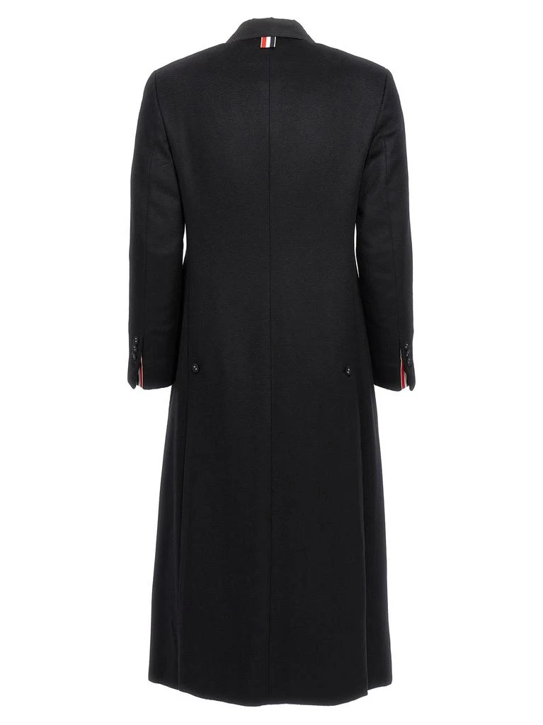商品Thom Browne|Single-Breasted Cashmere Coat Coats, Trench Coats Black,价格¥22450,第2张图片详细描述