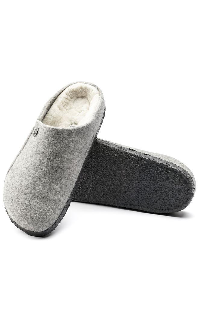 商品Birkenstock|(1015086) Zermatt Shearling Wool Felt Slippers - Light Grey,价格¥333,第7张图片详细描述