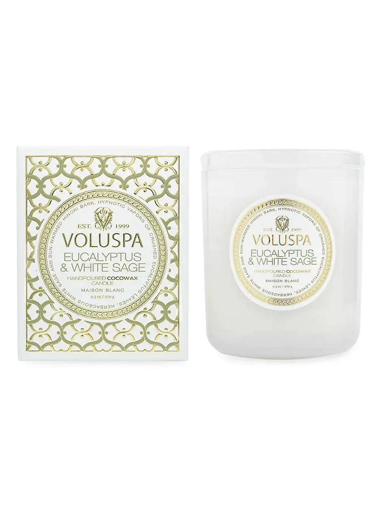 商品Voluspa|Eucalyptus & White Sage Boxed Classic Candle,价格¥226,第3张图片详细描述