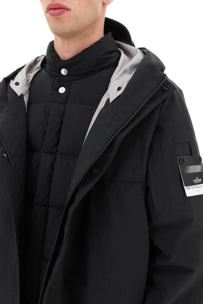 商品Stone Island|R-NYLON OPAQUE GORE-TEX PARKA WITH AUGMENT DOWN JACKET,价格¥8749,第5张图片详细描述