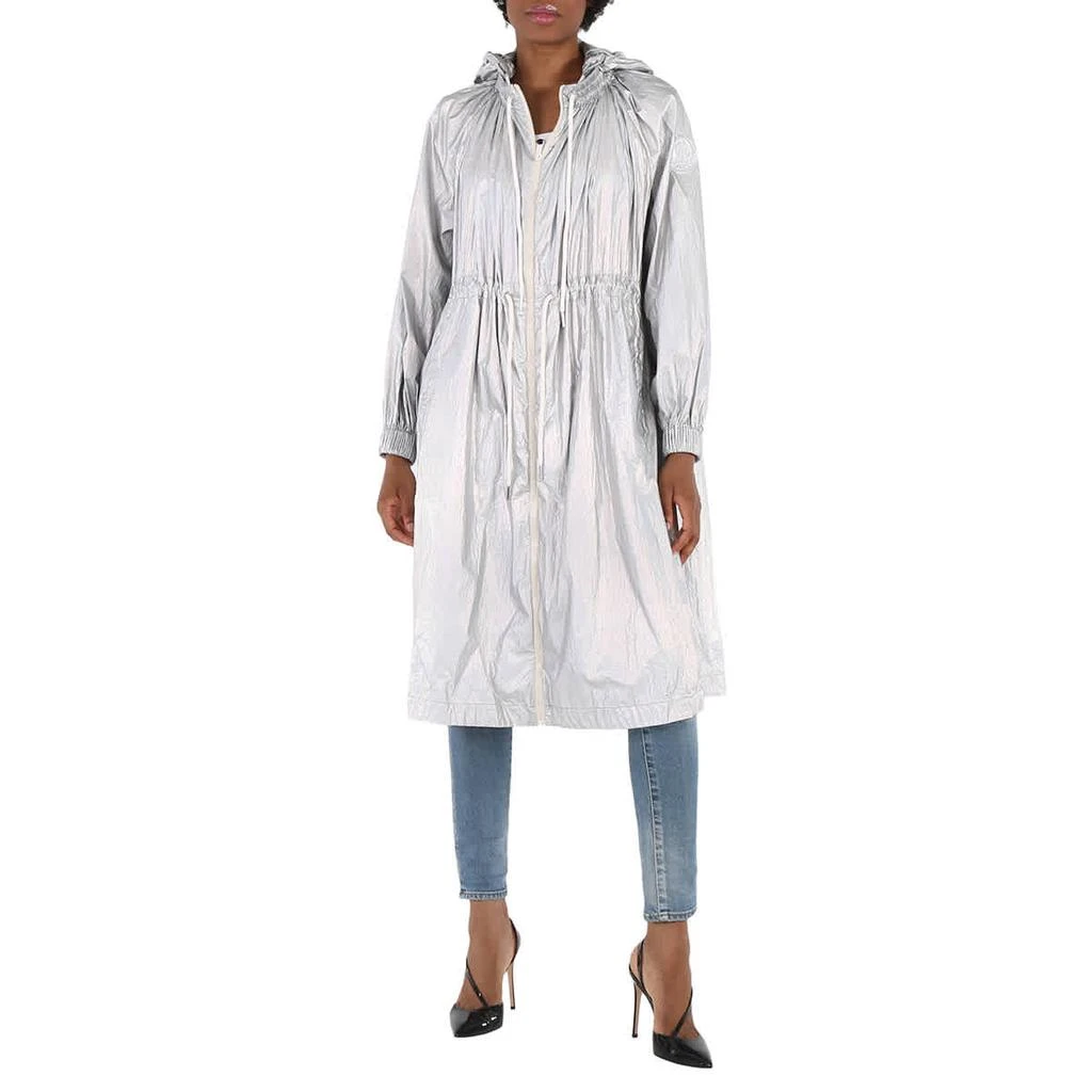 商品Moncler|Moncler Ladies Silver Akubens Laminated Nylon Coat, Brand Size 0 (X-Small),价格¥4291,第1张图片
