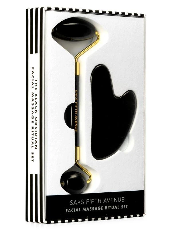 商品Saks Fifth Avenue|The Essential Facial Ritual 2-Piece Gua Sha & Roller Set,价格¥119,第3张图片详细描述