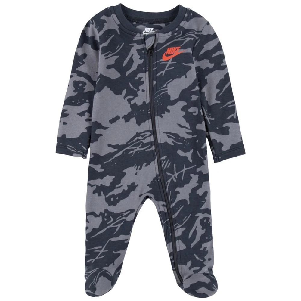 商品NIKE|Baby Boys Long Sleeve Full Zip Footed Coverall,价格¥110,第1张图片