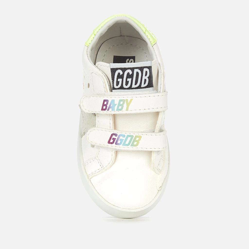 商品Golden Goose|Golden Goose Babies' School Nappa Trainers - White/Ice/Yellow Fluo/Multicolor,价格¥547,第3张图片详细描述