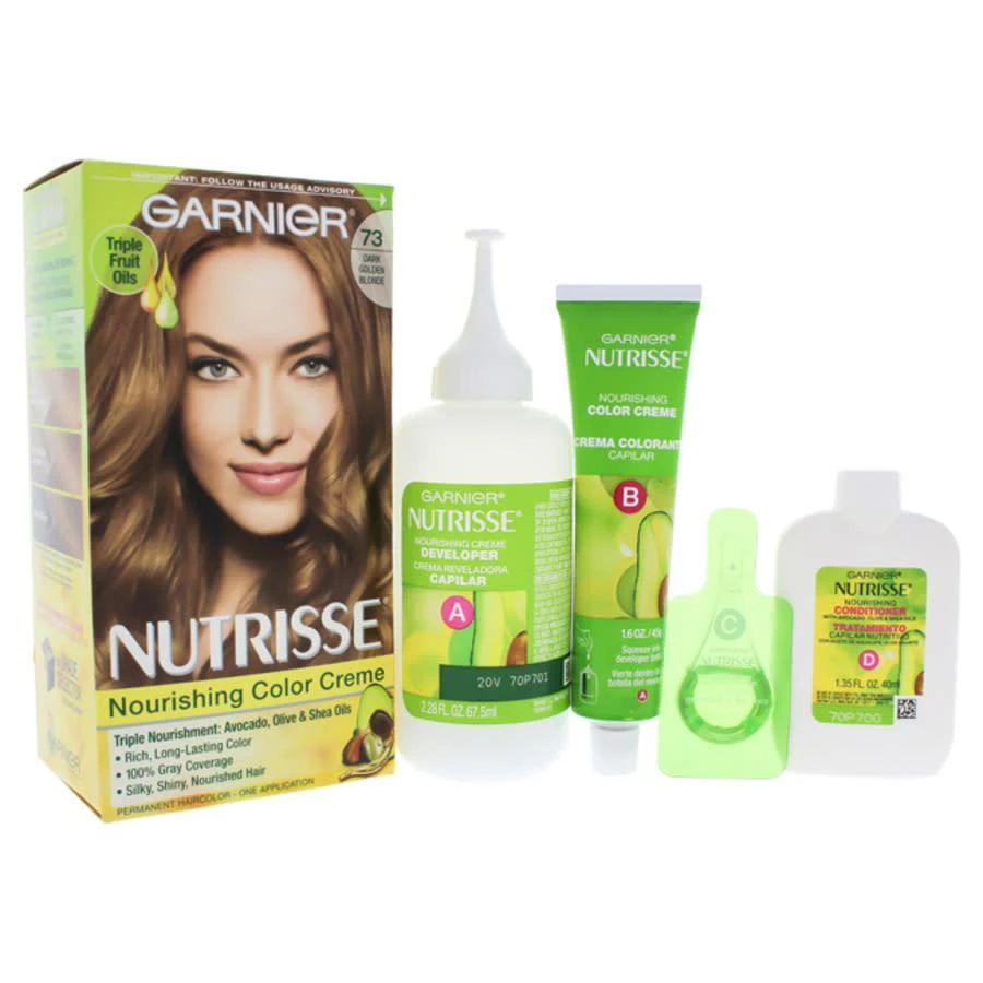 商品Garnier|Nutrisse Nourishing Color Creme # 73 Dark Golden Blonde by Garnier for Unisex - 1 Application Hair Color,价格¥75,第1张图片
