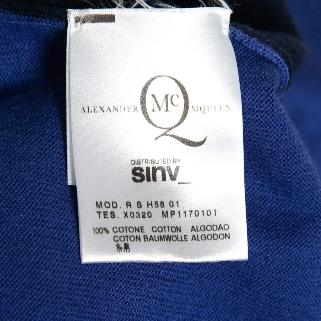 商品[二手商品] Alexander McQueen|McQ by Alexander McQueen Blue Knit Button Front Long Sleeve Cardigan L,价格¥883,第5张图片详��细描述