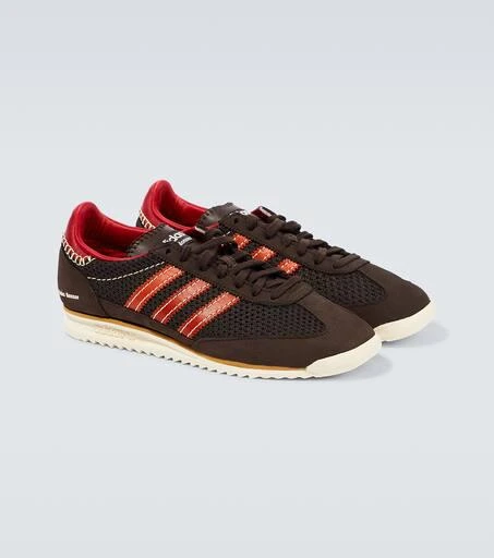 商品Adidas|x Wales Bonner SL72绒面革针织运动鞋,价格¥1045,第5张图片详细描述