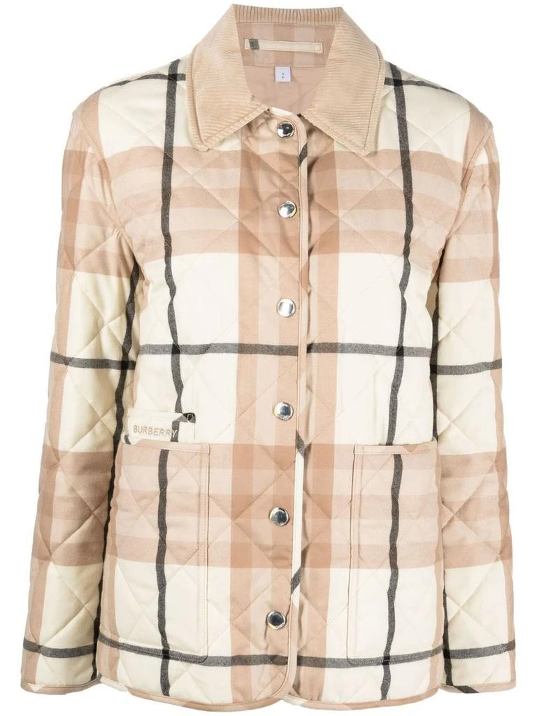 商品Burberry|BURBERRY - Checked Wool Jacket,价格¥5450,第1张图片