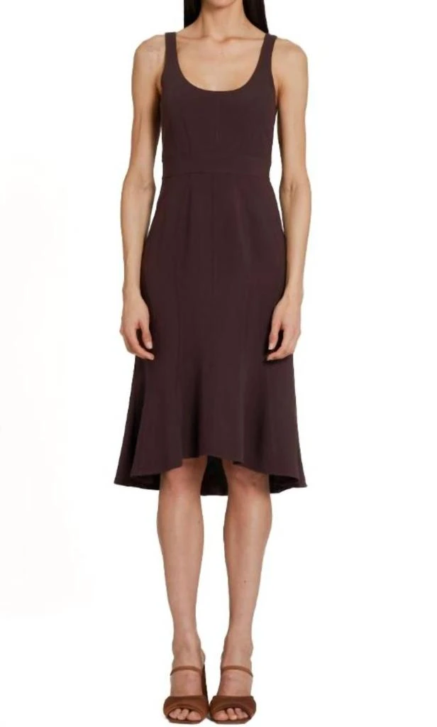 商品Amanda Uprichard|Campania Dress In Cocoa,价格¥1192,第1张图片