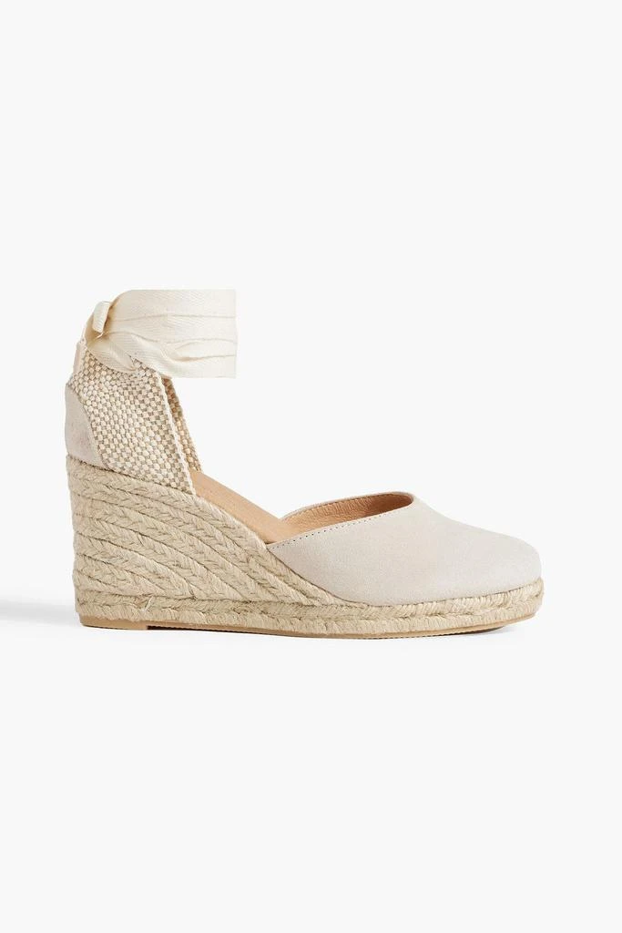 商品LAST STUDIO|Leda suede wedge espadrilles,价格¥440,第1张图片