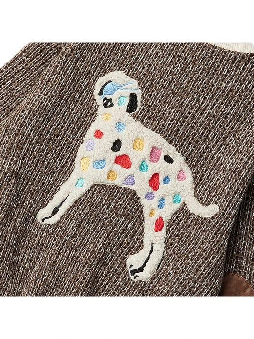 商品beyondcloset|Archive Palette Dog Heavy Knitted Cardigan _ Brown,价格¥1375,第4张图片详细描述