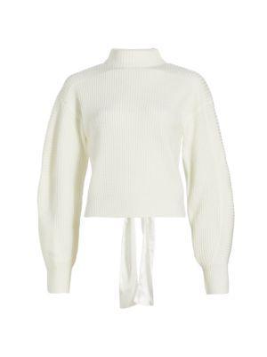 商品Design History|Rib-Knit Tie-Back Sweater,价格¥372,第5张图片详细描述
