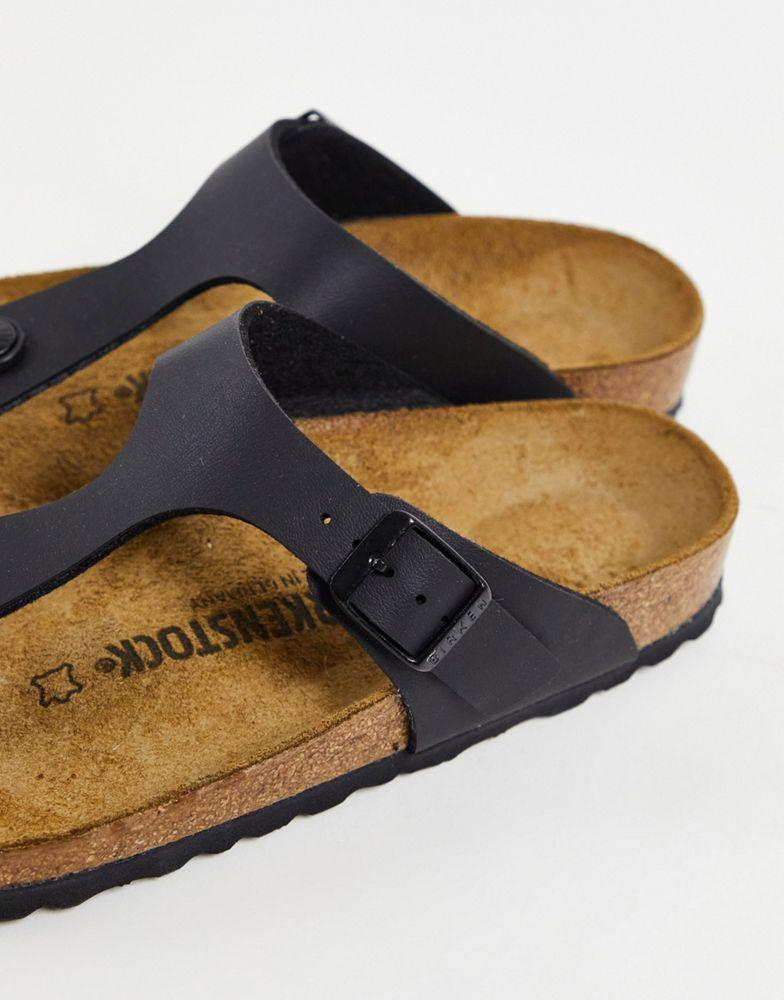 Birkenstock Gizeh toepost sandals in black商品第3张图片规格展示