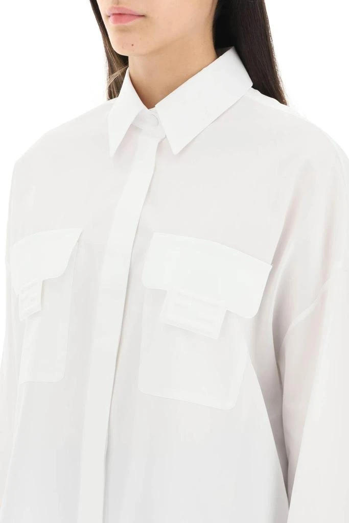 商品Fendi|CROPPED SHIRT WITH FF BAGUETTE DETAILS,价格¥4084,第5张图片详细描述