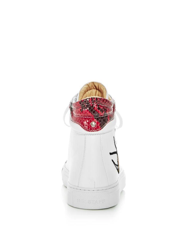 商品BELSTAFF|Women's Mariner Hampton Leather Embellished High Top Sneakers,价格¥1498,第4张图片详细描述