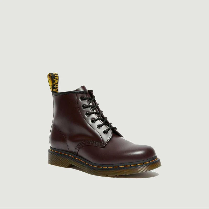 商品Dr. Martens|Smooth leather low boots 101 Burgundy Smooth DR. MARTENS,价格¥773,第2张图片详细描述