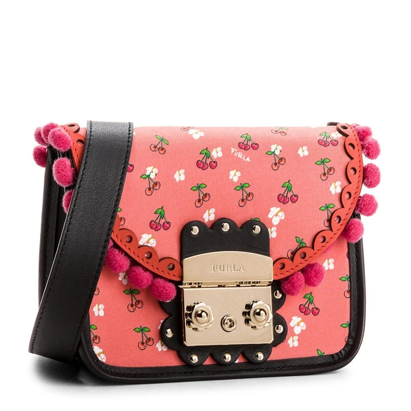商品[国内直发] Furla|Furla 芙拉 女士多彩粉色皮革单肩包斜挎包 942055,价格¥700,第1张图片