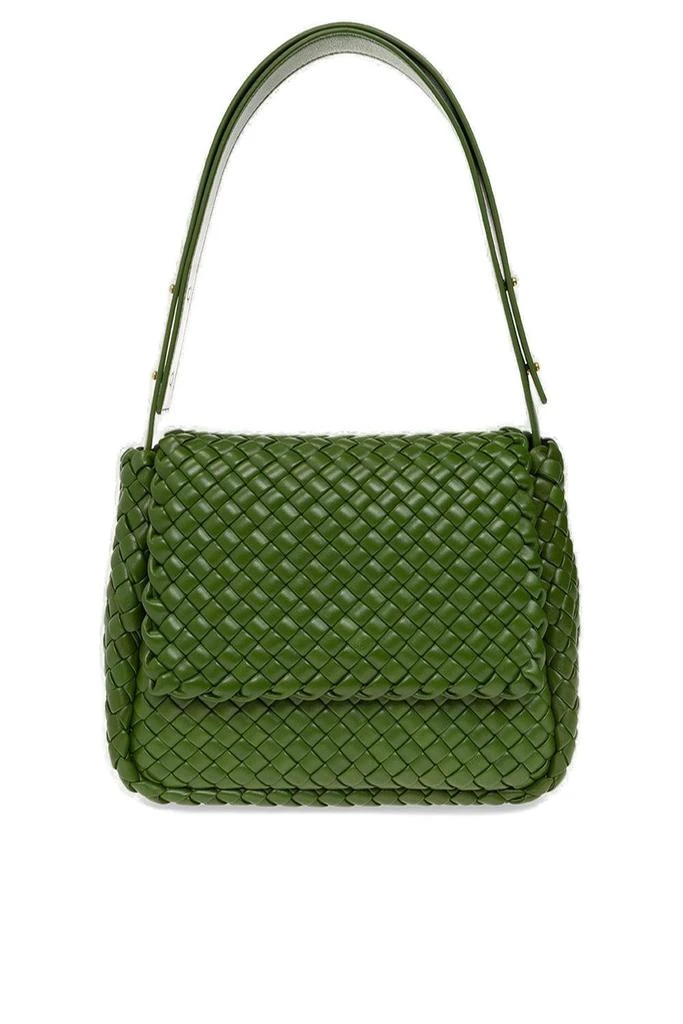 商品Bottega Veneta|Bottega Veneta Cobble Intrecciato Foldover Top Shoulder Bag,价格¥27545,第1张图片