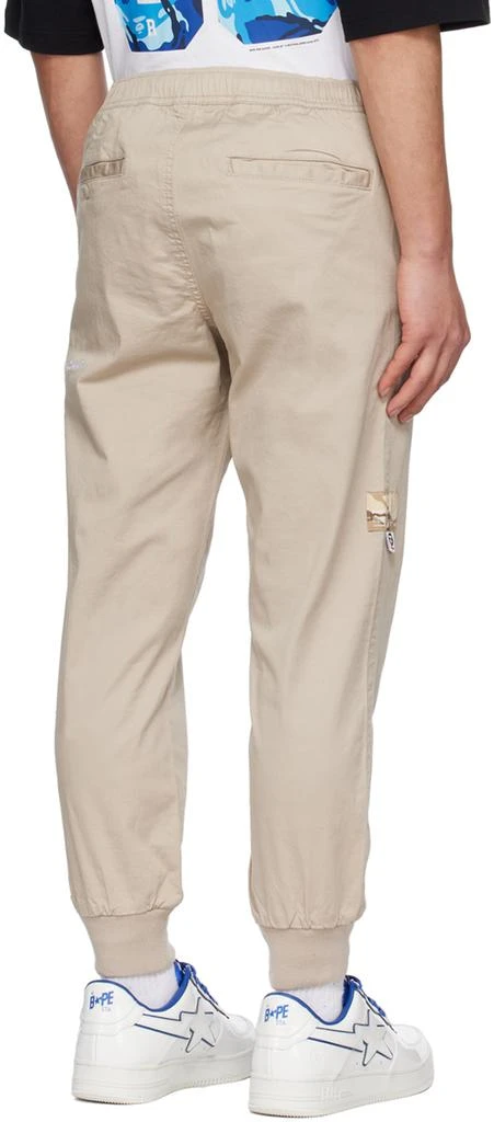 商品AAPE|Beige Embroidered Lounge Pants,价格¥496,第3张图片详细描述