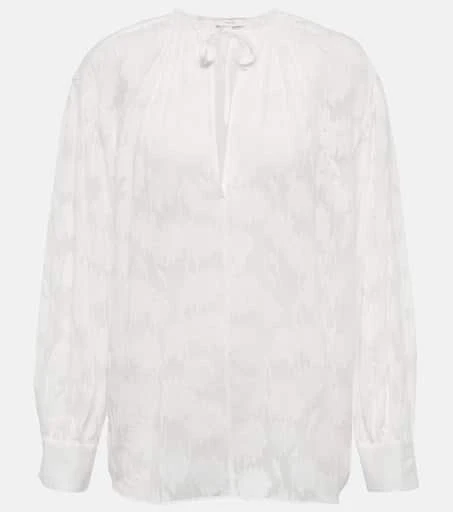 商品Vince|Floral silk and cotton blouse,价格¥1638,第1张图片