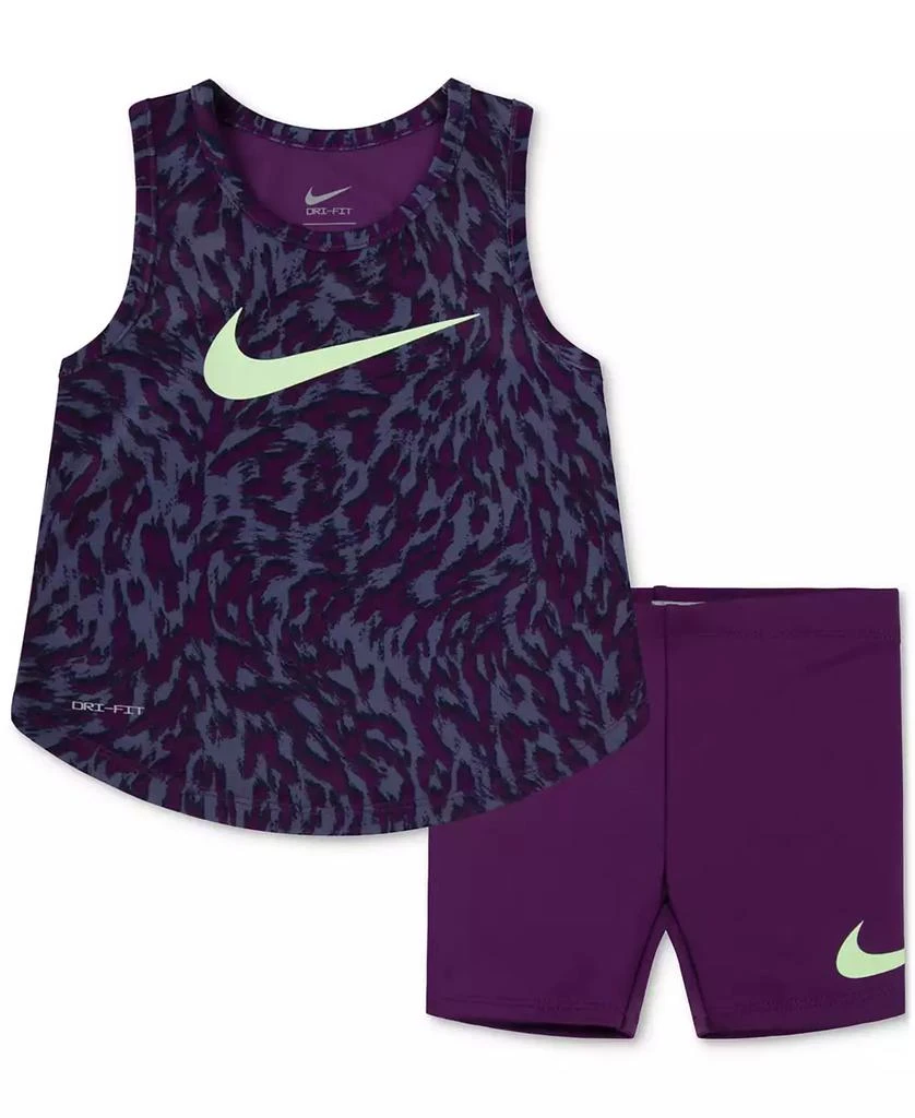 商品NIKE|Toddler Girls Veneer Tank Top and Shorts Set,价格¥106,第1张图片