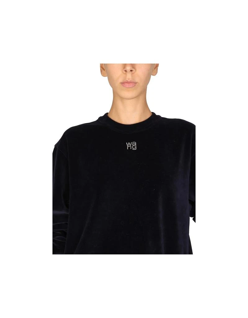 商品Alexander Wang|Soft Velour Crewneck Sweatshirt,价格¥3518,第3张图片详细描述