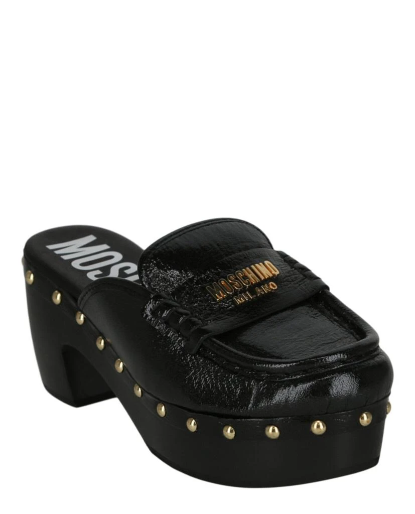 商品Moschino|Patent Leather Logo Clogs,价格¥3834,第2张图片详细描述