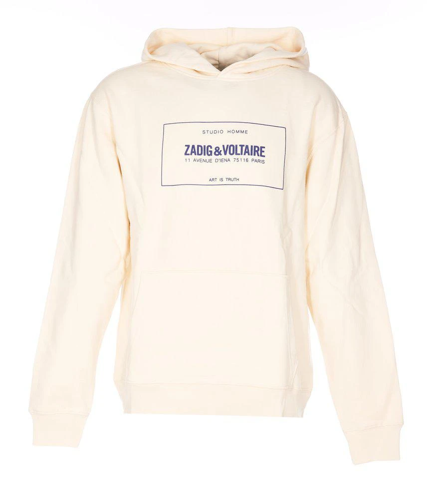 商品Zadig&Voltaire|Zadig & Voltaire Logo Printed Long-Sleeved Hoodie,价格¥786,第1张图片