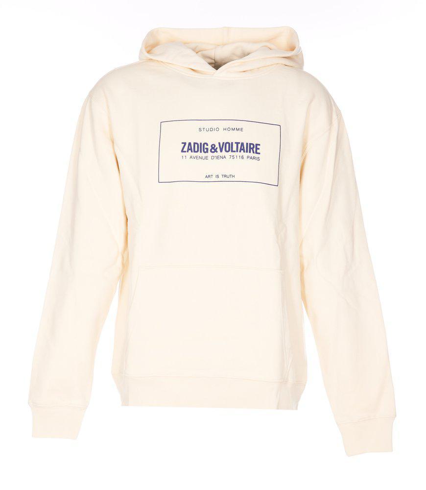 商品Zadig&Voltaire|Zadig & Voltaire Logo Printed Long-Sleeved Hoodie,价格¥773,第1张图片