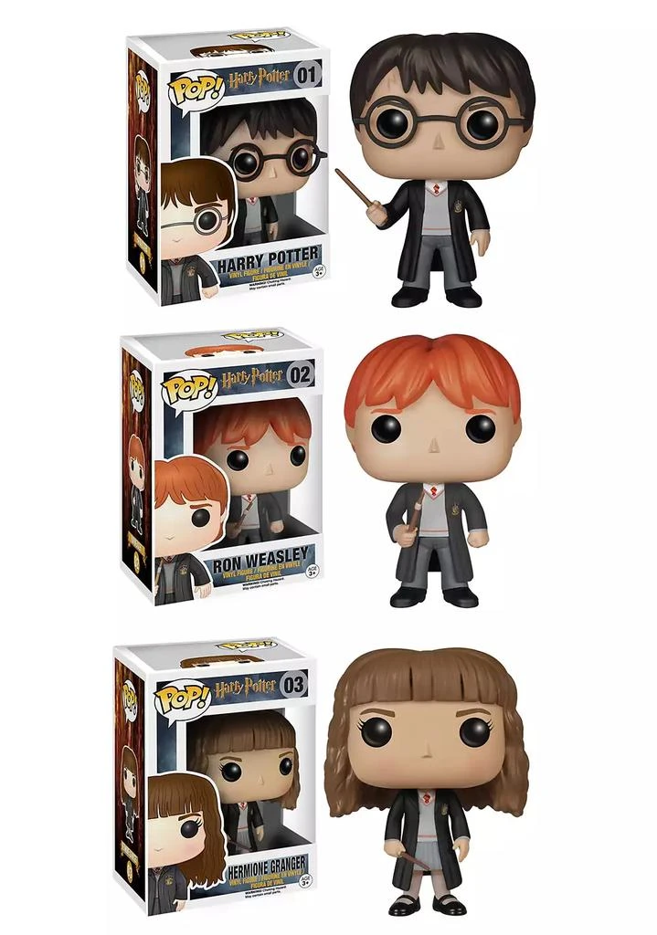 商品Funko|Harry Potter Pop Movie Vinyl Collectors Set, Harry Potter, Ron Weasley And Hermione,价格¥165,第4张图片详细描述