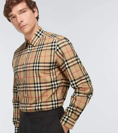 商品Burberry|Caxton checked cotton shirt,价格¥3401,第5张图片详细描述
