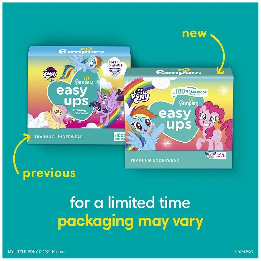 商品Pampers Easy Ups|Training Underwear Girls No scent, Size Toddler 2-3,价格¥79,第3张图片详细描述