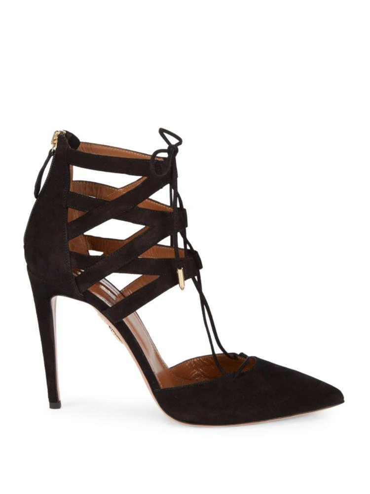 商品Aquazzura|Belgravia Suede Pumps,价格¥2057,第5张图片详细描述
