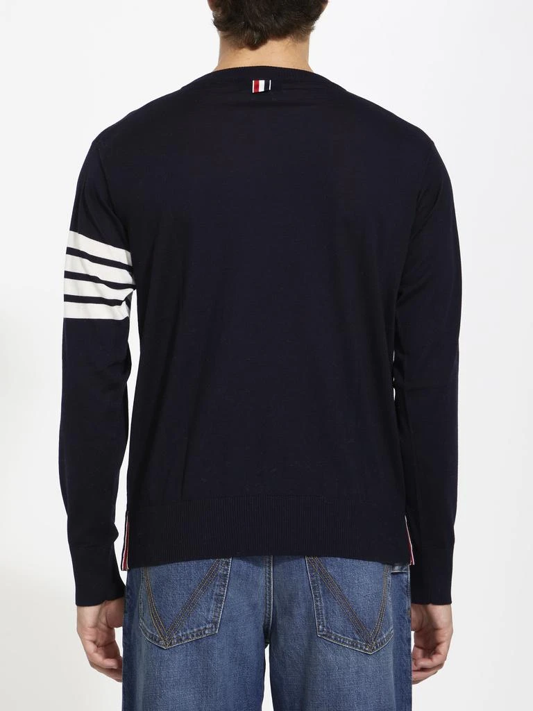 商品Thom Browne|4-Bar blue jumper,价格¥3513,第3张图片详细描述