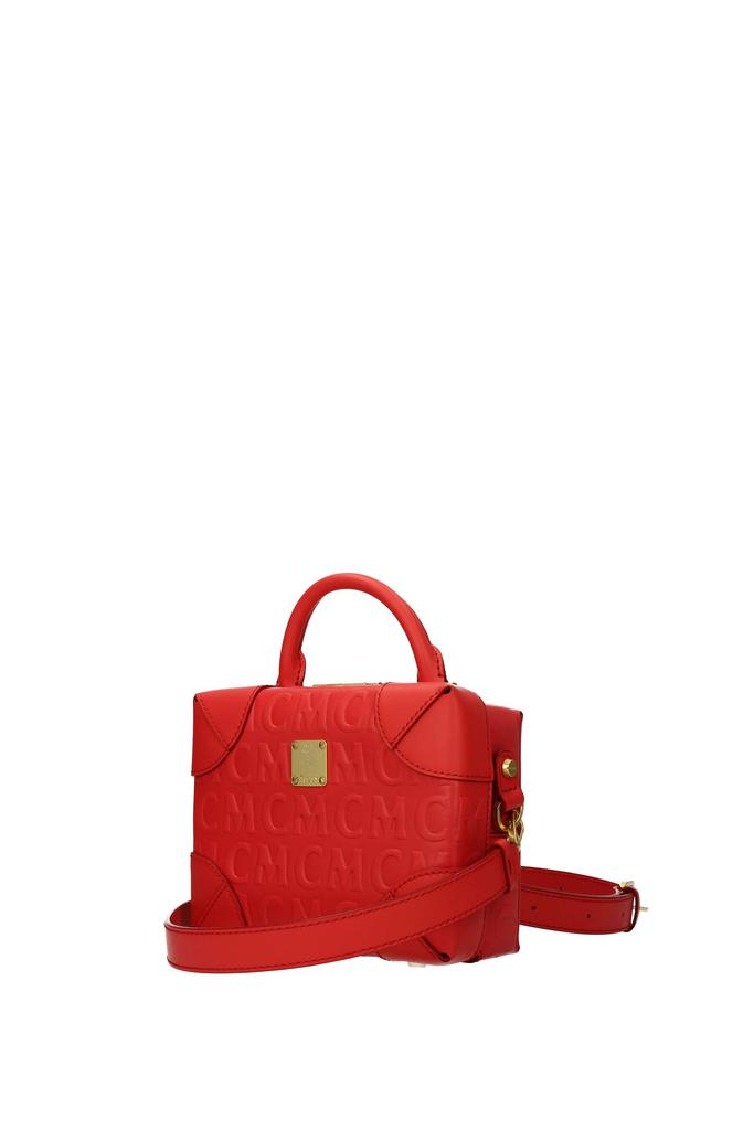 Handbags Leather Red Bright Red商品第2张图片规格展示