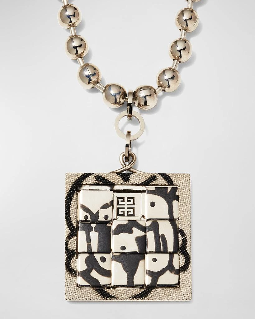商品Givenchy|x Chito Men's Dog Puzzle Tag-Effect Pendant Necklace,价格¥8024,第1张图片