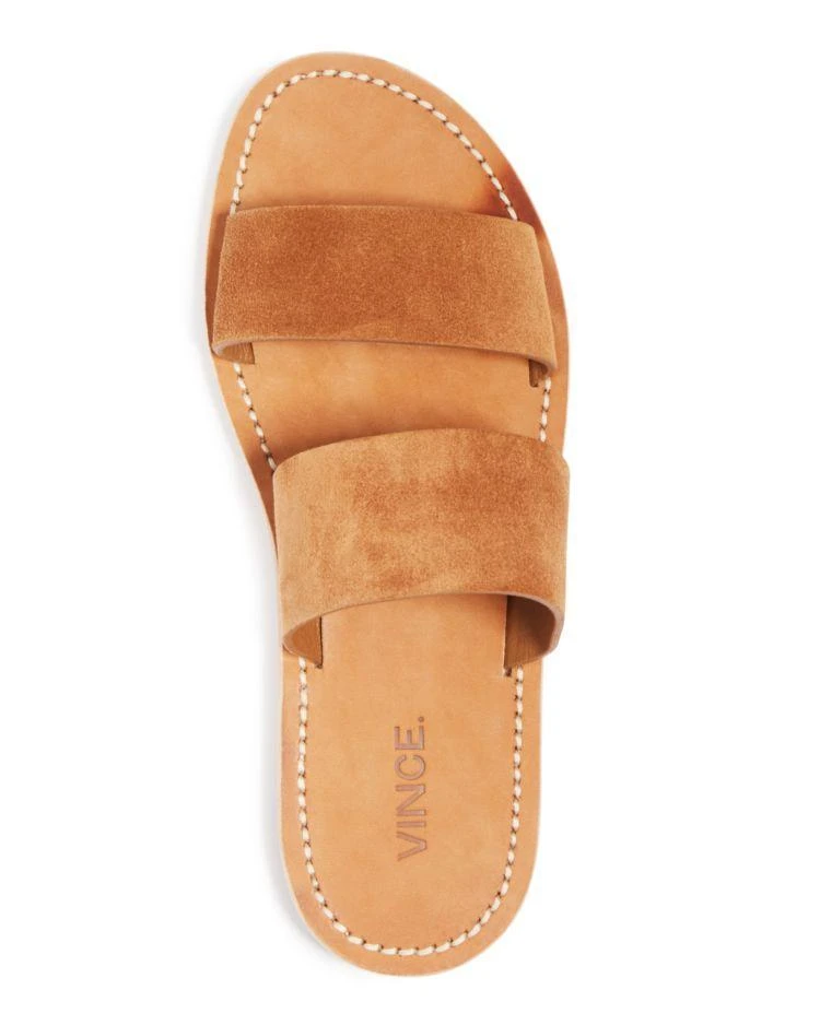 商品Vince|Women's Travis Suede Flat Slide Sandals,价格¥1347,第2张图片详细描述