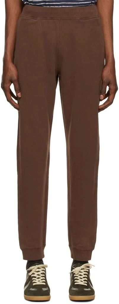 商品Sunspel|Brown Loopback Lounge Pants,价格¥367,第1张图片