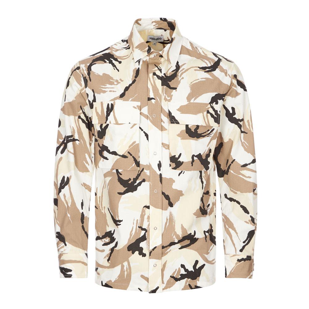 Kenzo Overshirt – Camo / Off-White商品第1张图片规格展示