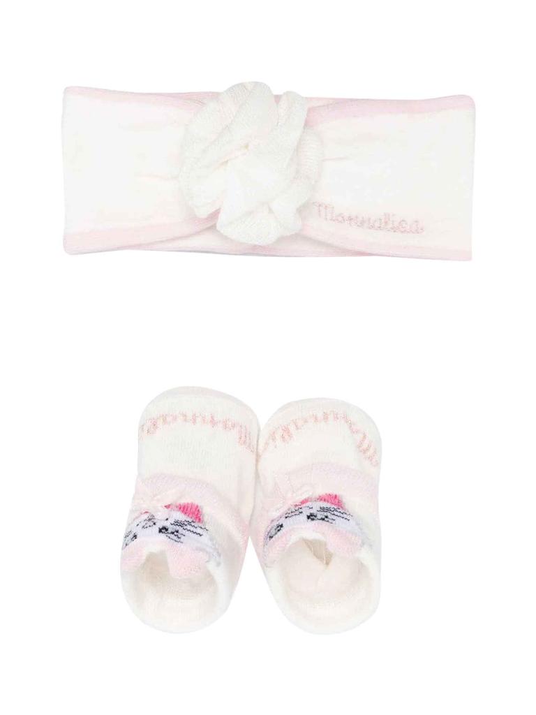 Monnalisa White Shoes And Headband Set Baby Girl商品第3张图片规格展示