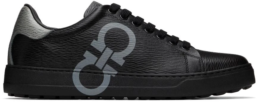 商品Salvatore Ferragamo|Black Gancini Sneakers,价格¥2404,第1张图片