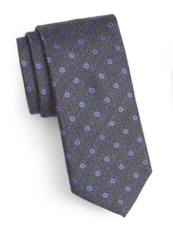 商品Canali|​Small Floral Silk Necktie,价格¥480,第1张图片