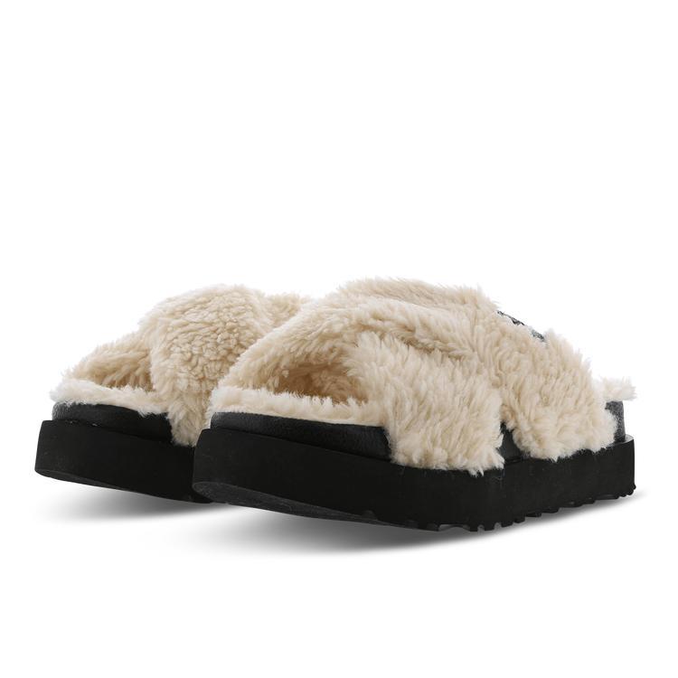 商品UGG|UGG Fuzz Sugar Cross Slide - Women Shoes,价格¥449-¥816,第4张图片详细描述